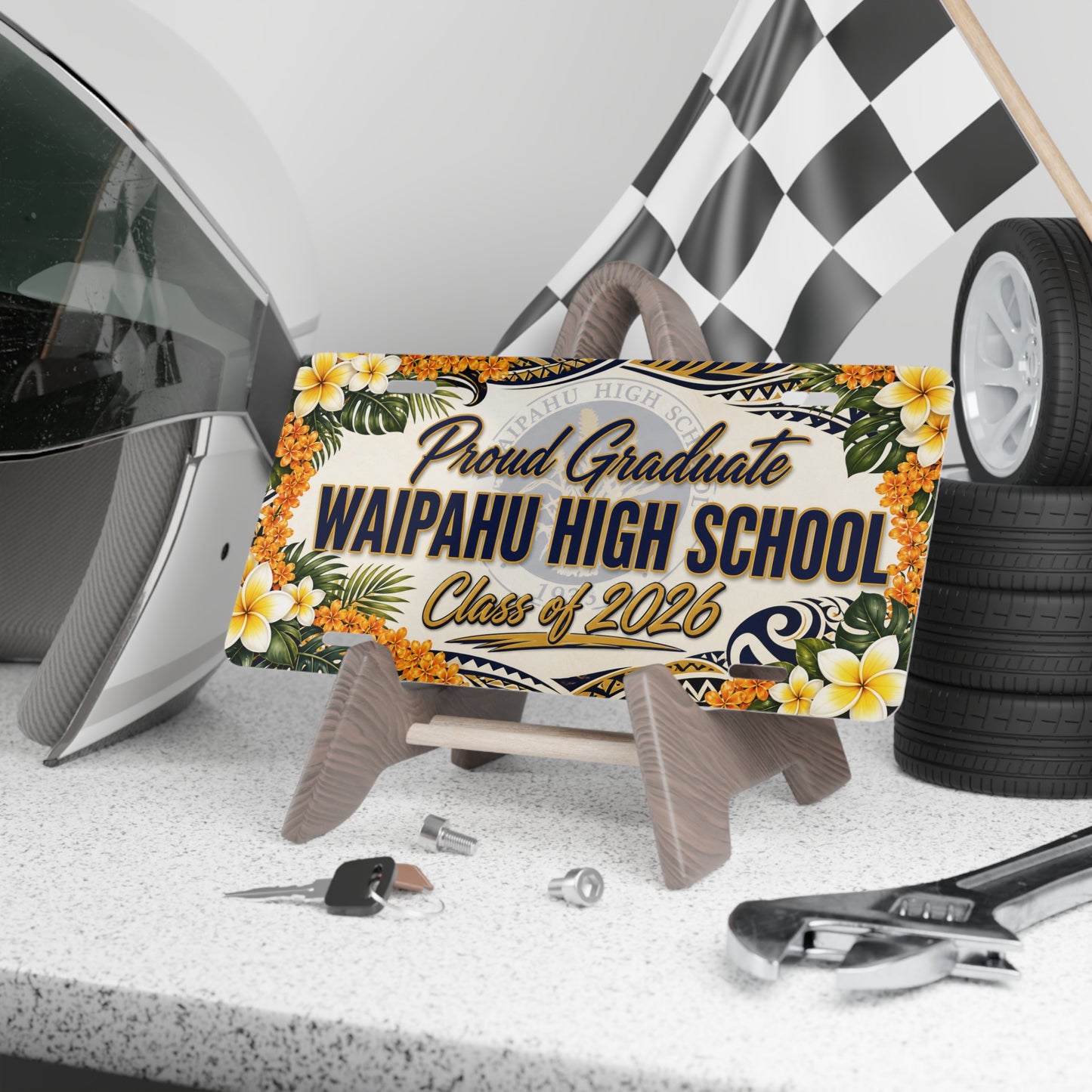 Proud Graduate Waipahu High School Class of 2026 License Plate