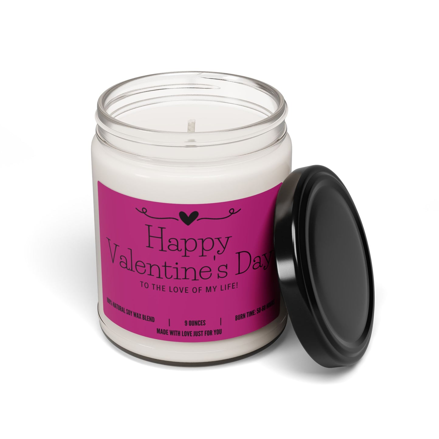 "Happy Valentine's Day to the Love of my Life!" Candle (add personalized message)