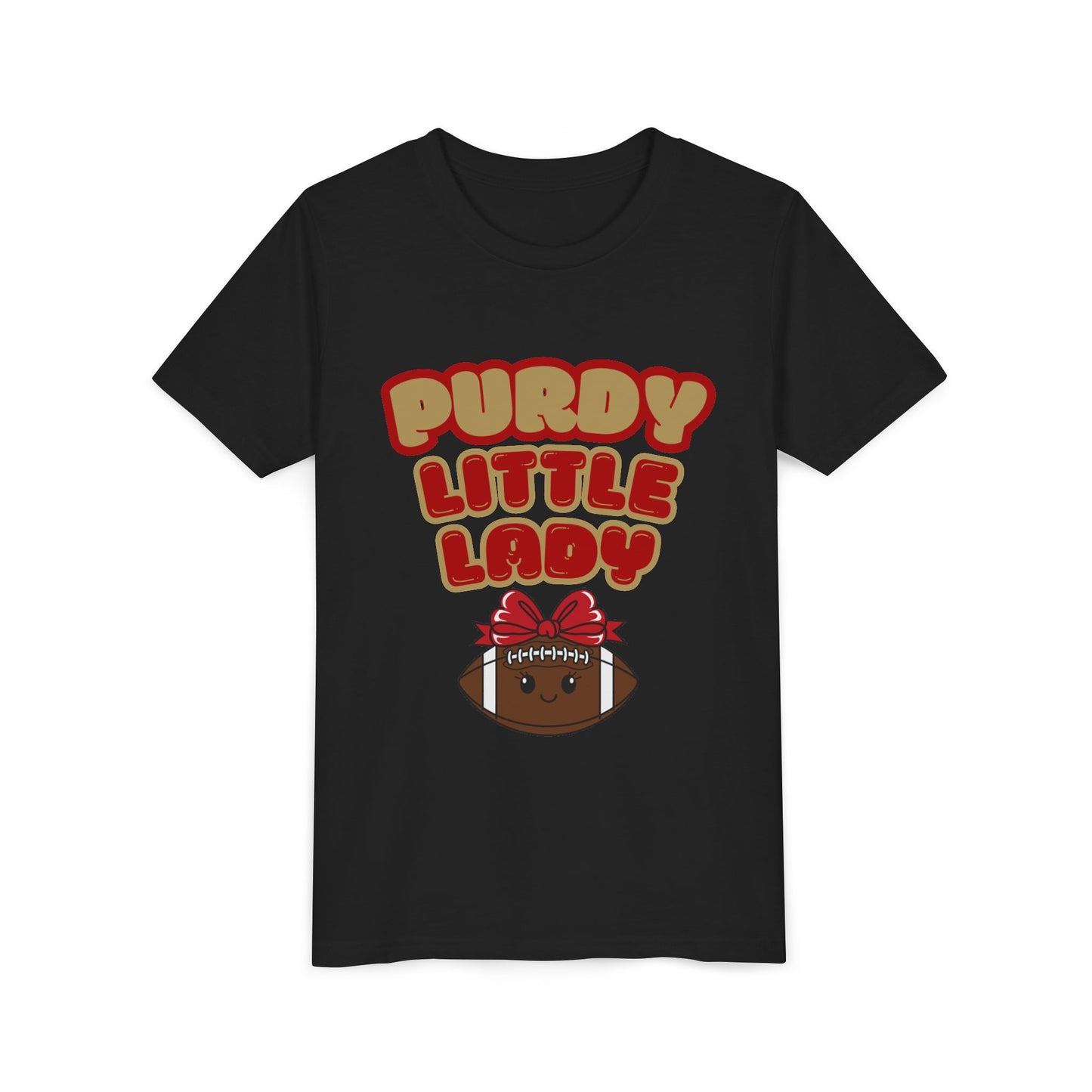 Black "Purdy Little Lady" Youth Tee
