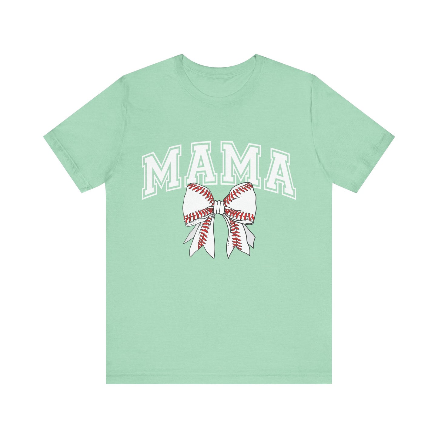"Mama with Baseball Bow" Unisex Shirt