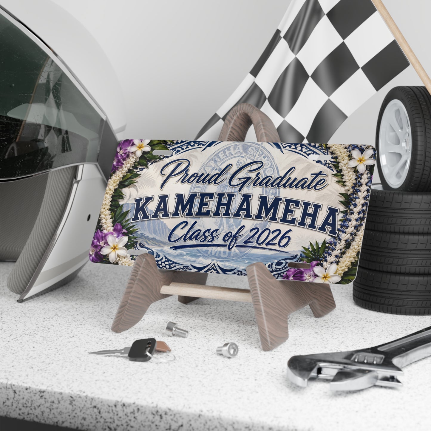 Proud Graduate Kamehameha High School Class of 2026 License Plate