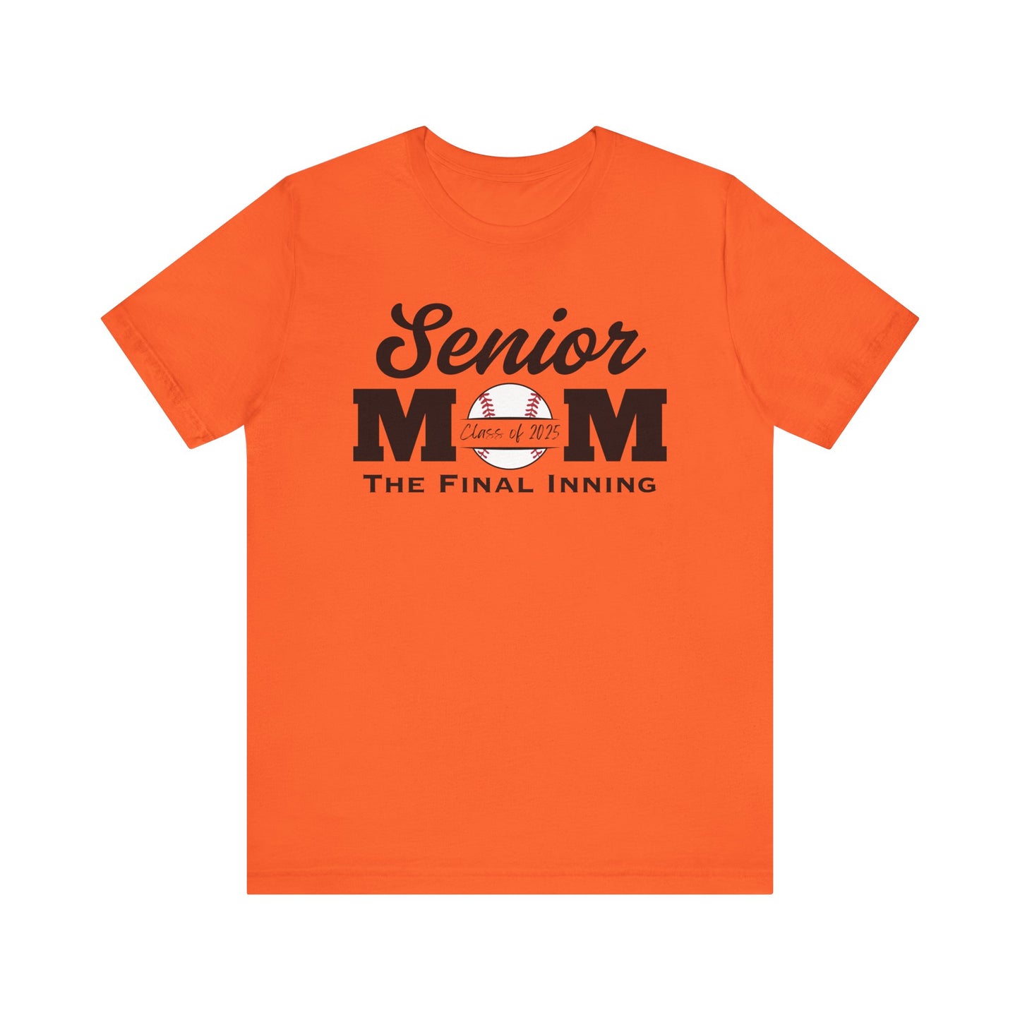 "Senior Baseball Mom The Final Inning (all black)" Unisex Shirt