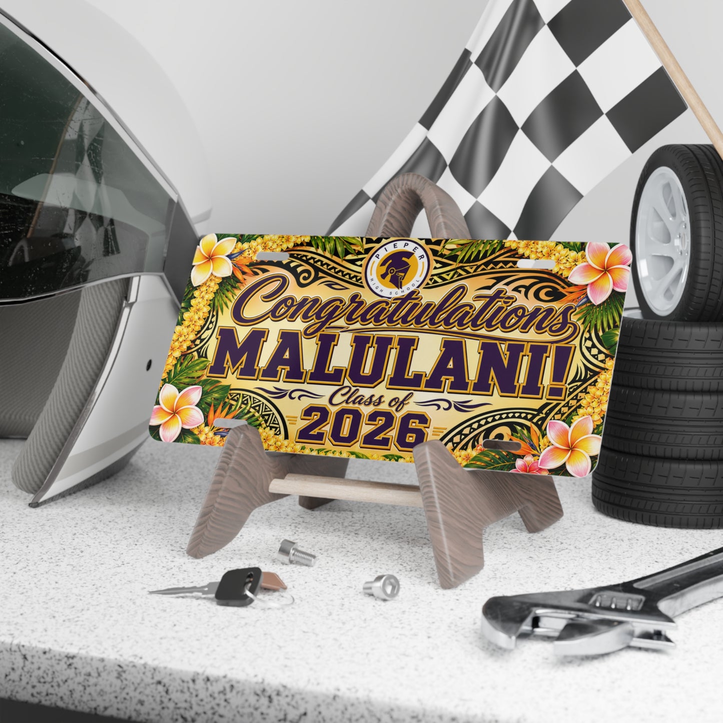 Customized License Plate for Malulani