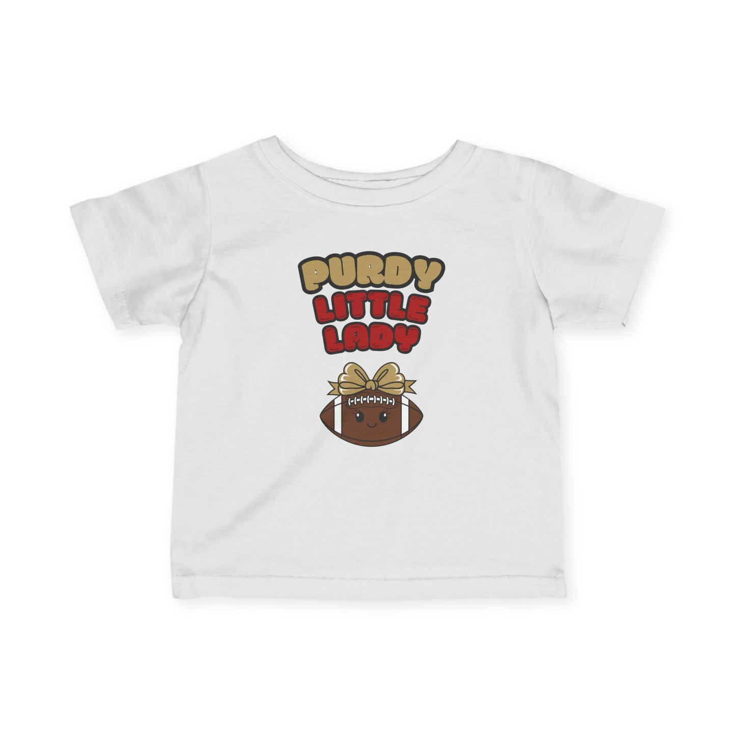 White "Purdy Little Lady" Infant Tee