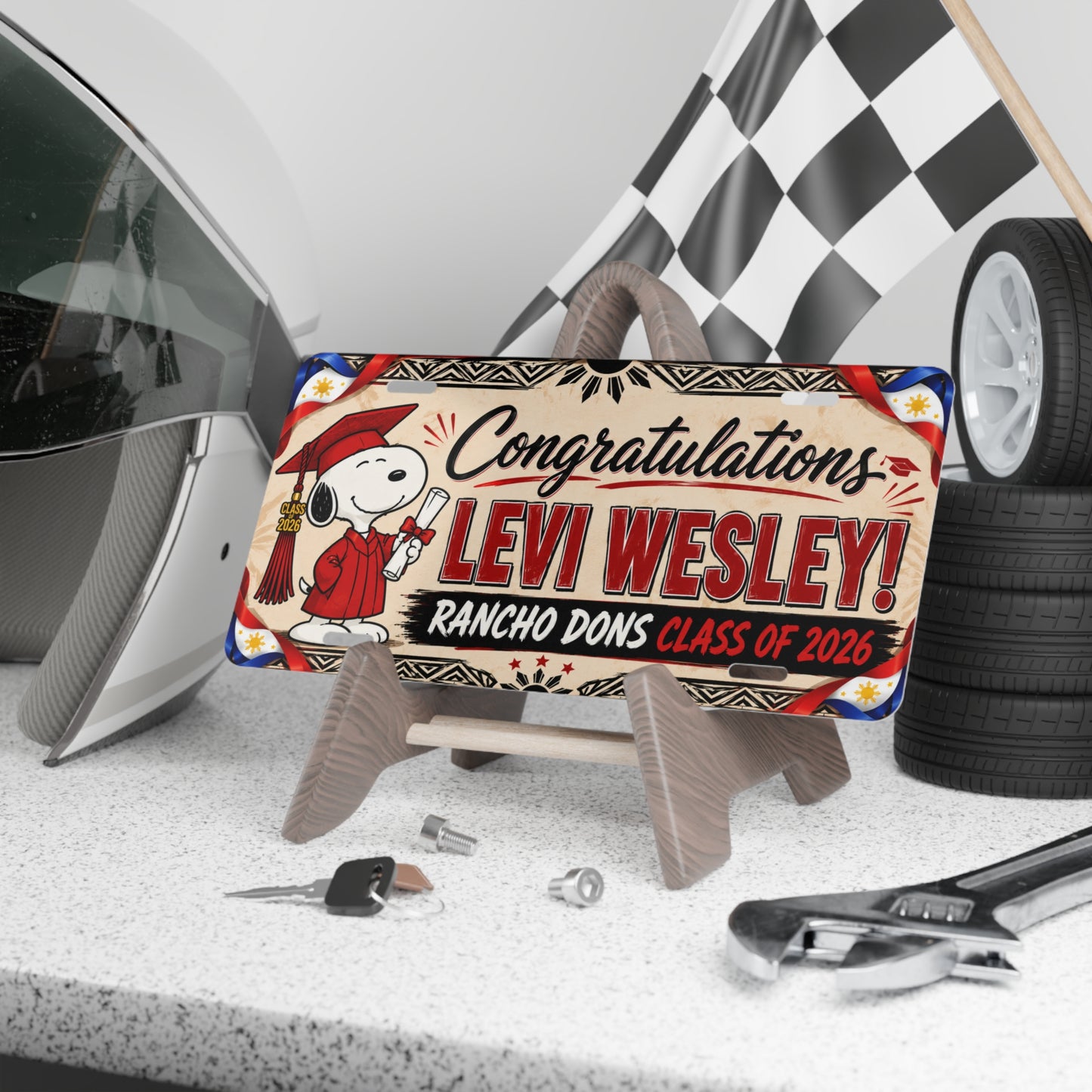 Customized License Plate for Levi 2