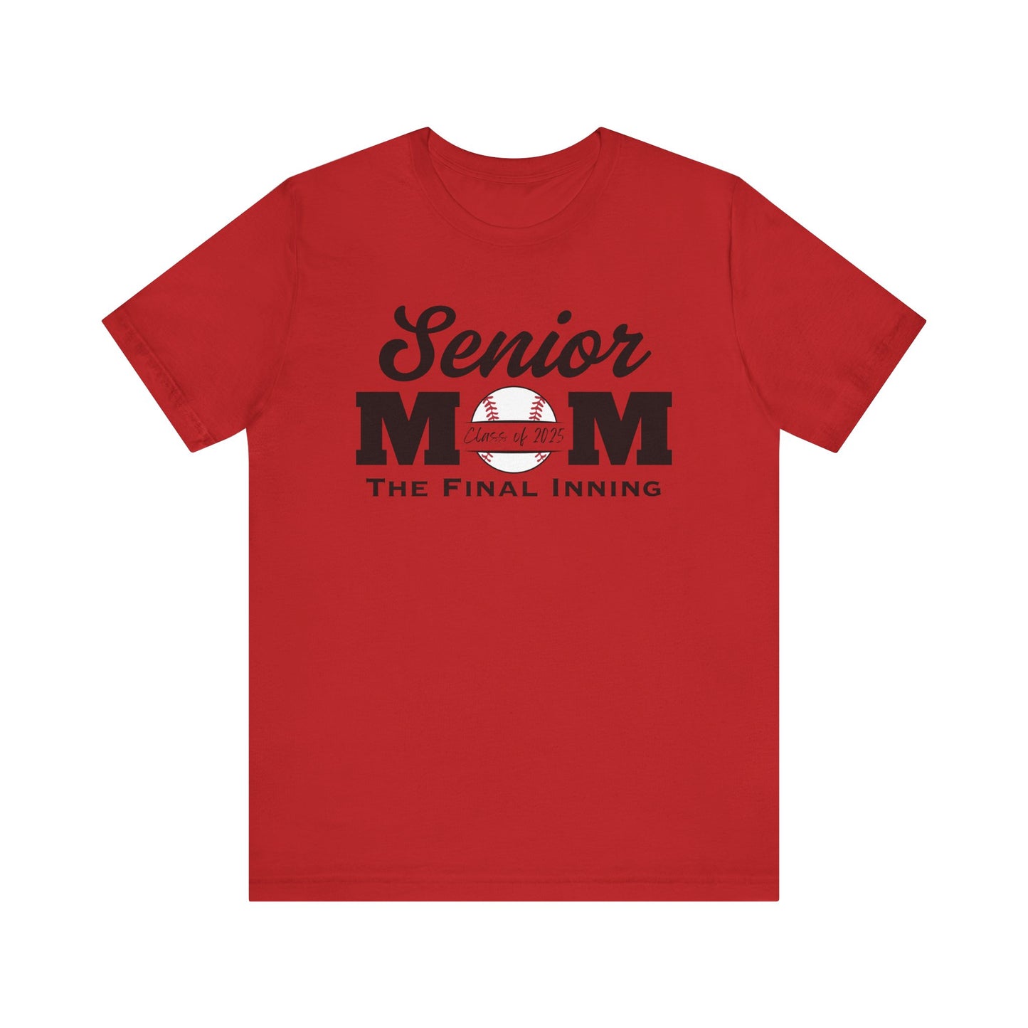 "Senior Baseball Mom The Final Inning (all black)" Unisex Shirt