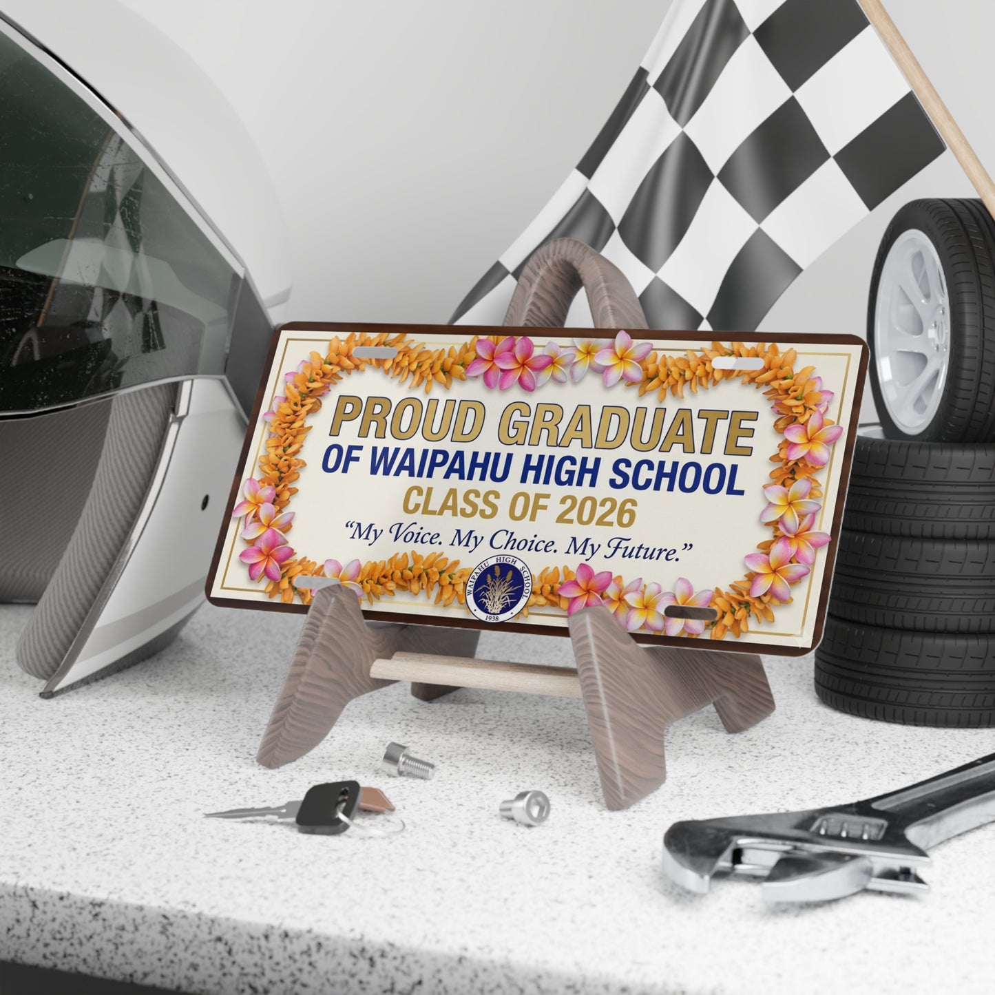 Proud Graduate of Waipahu High School Graduate License Plate