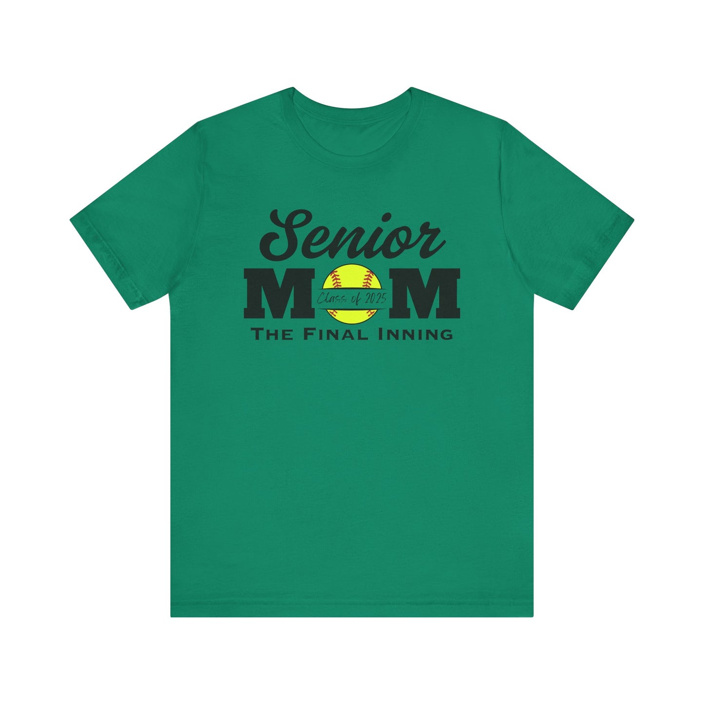 "Senior Softball Mom The Final Inning (all black)" Unisex Shirt