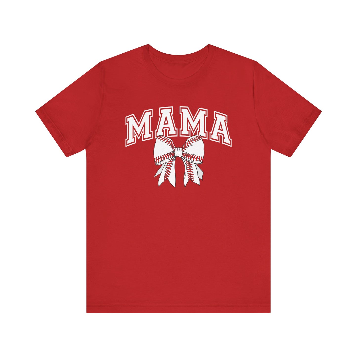 "Mama with Baseball Bow" Unisex Shirt