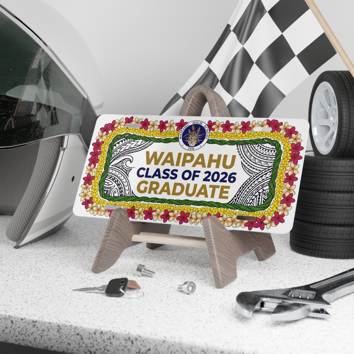 Waipahu Class of 2026 Graduate License Plate #2