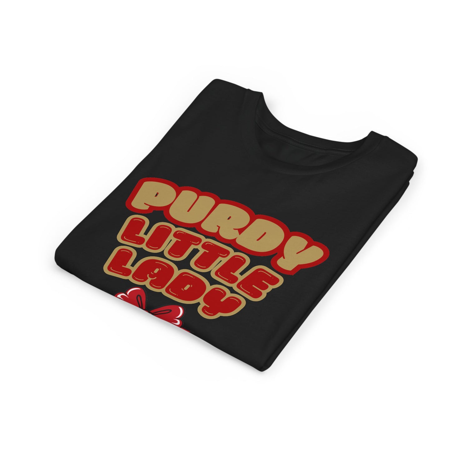 Black "Purdy Little Lady" Youth Tee