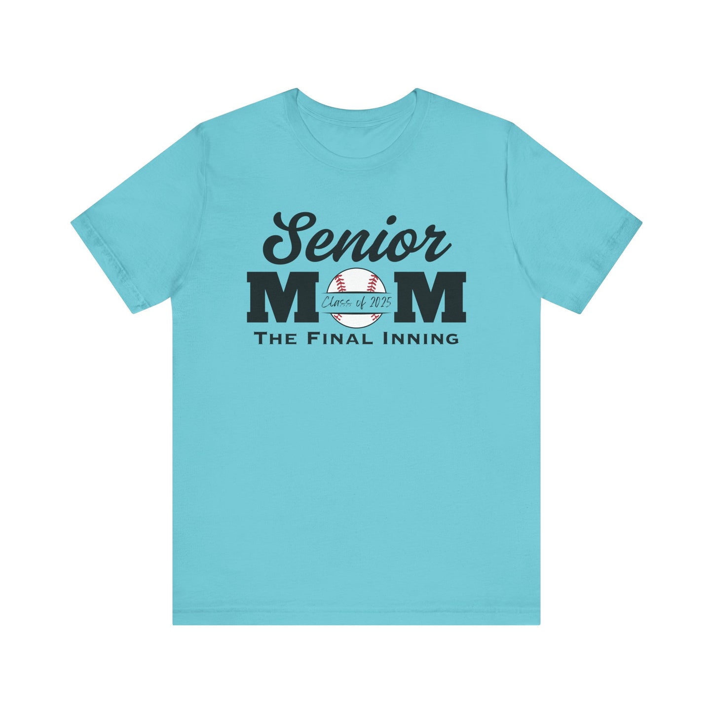 "Senior Baseball Mom The Final Inning (all black)" Unisex Shirt