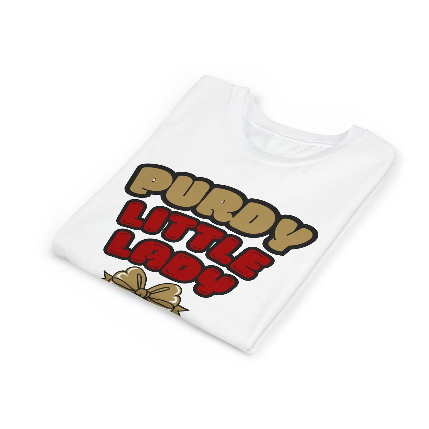 White "Purdy Little Lady" Youth Tee