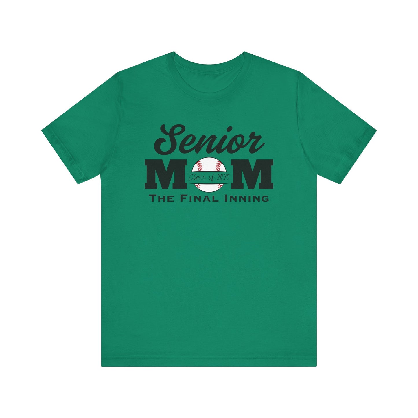 "Senior Baseball Mom The Final Inning (all black)" Unisex Shirt