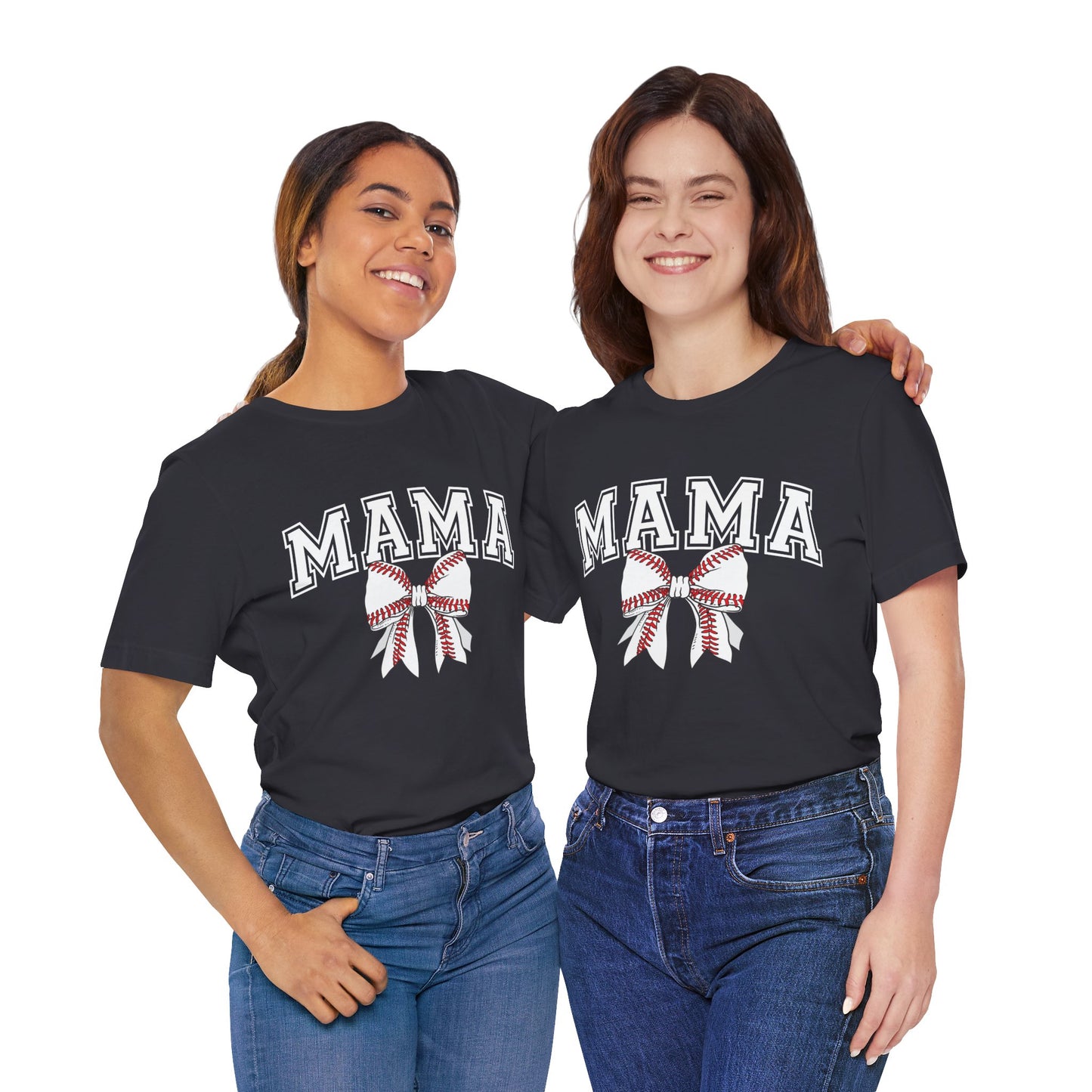 "Mama with Baseball Bow" Unisex Shirt