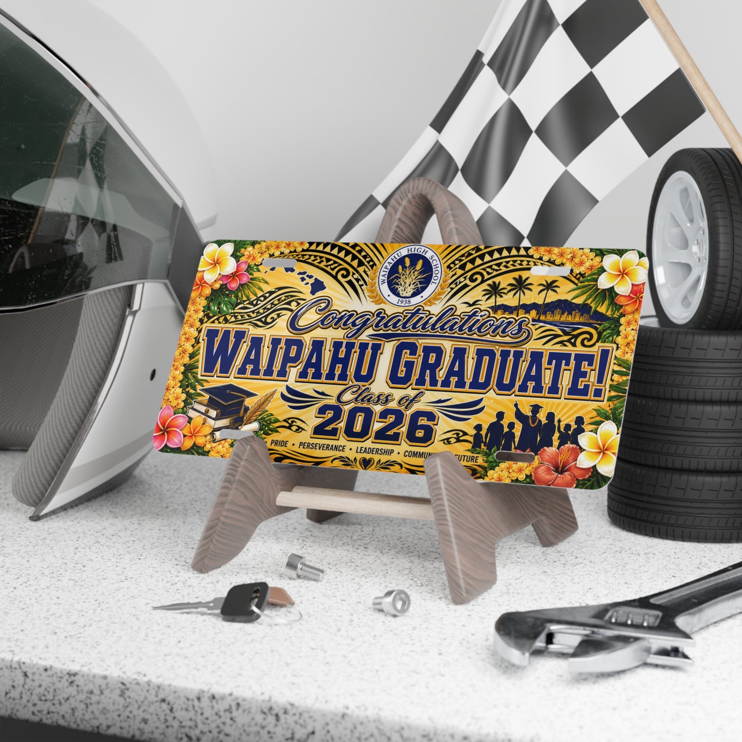 Congratulations Waipahu Graduate License Plate