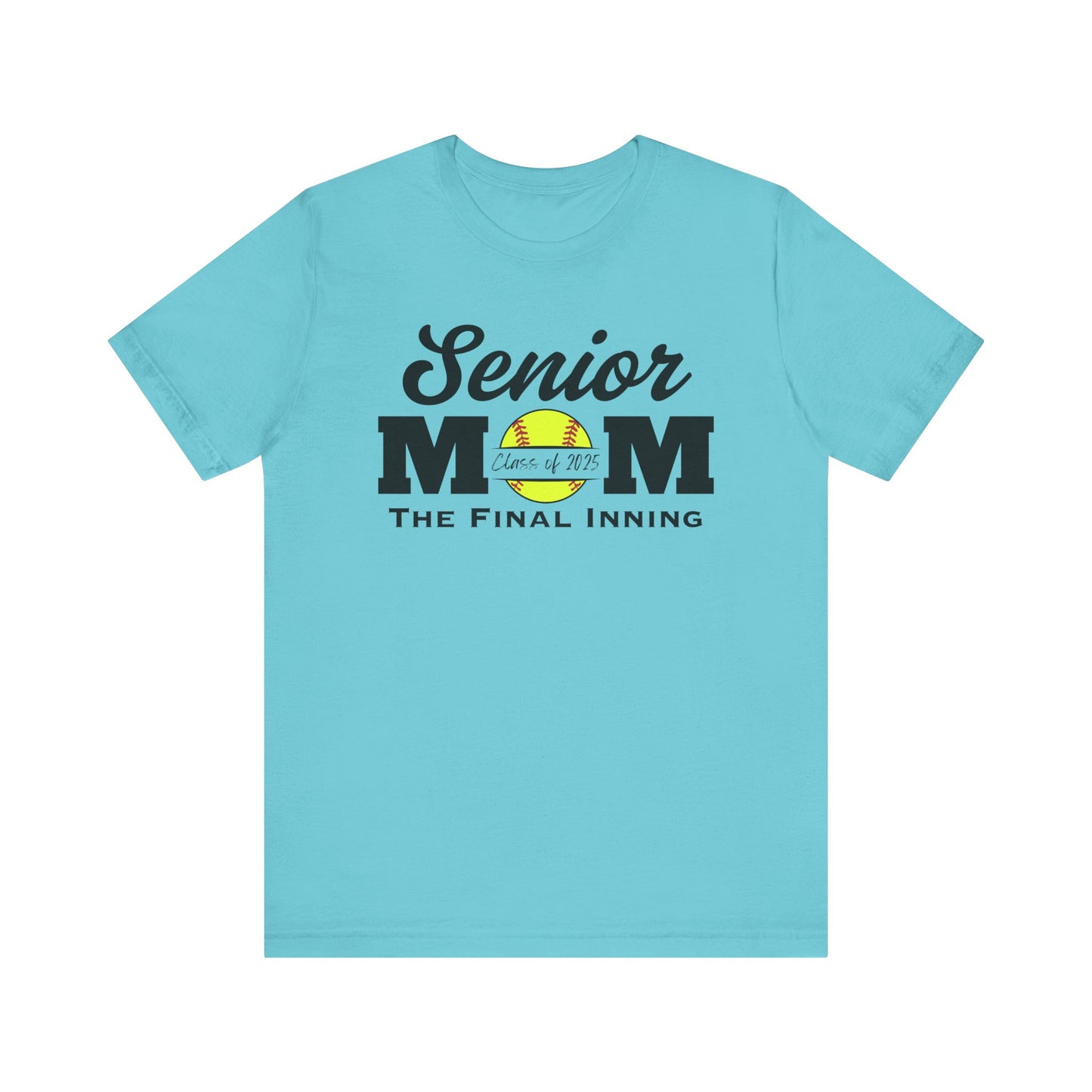 "Senior Softball Mom The Final Inning (all black)" Unisex Shirt