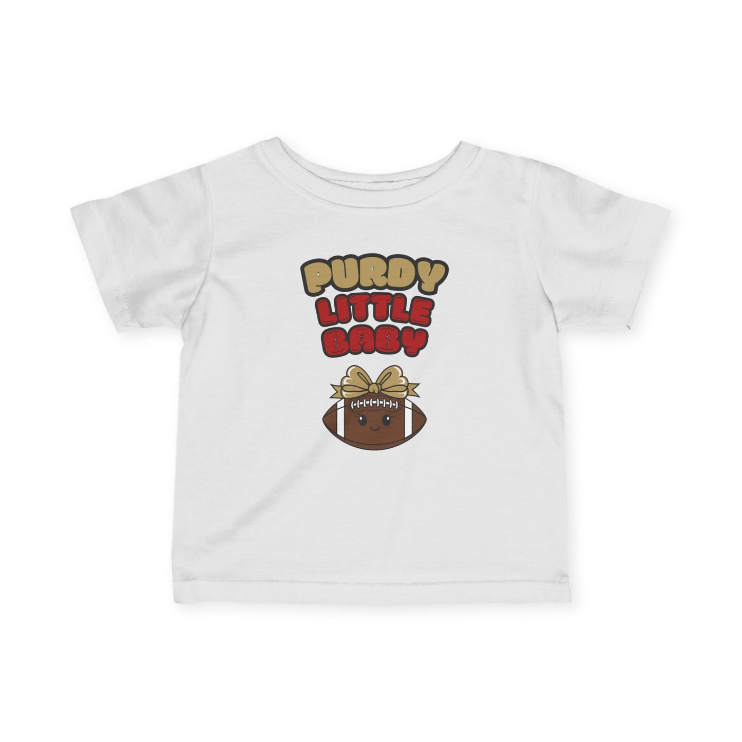 White "Purdy Little Baby" Infant Tee