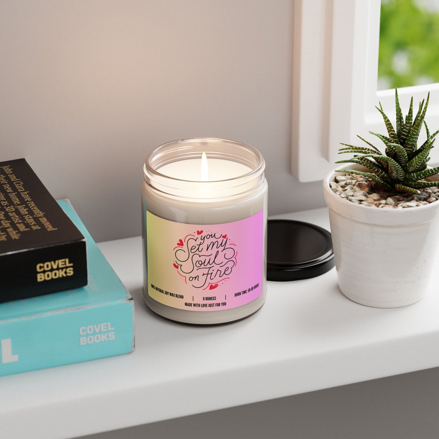 "You Set My Soul on Fire" Candle