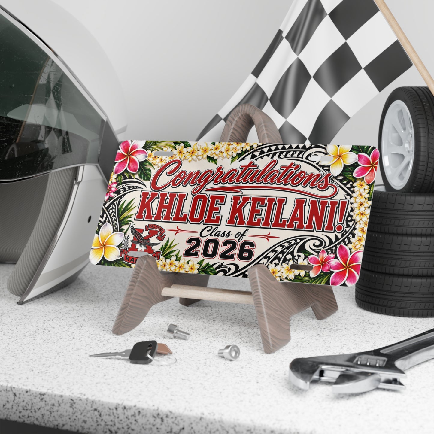 Customized License Plate for Khloe