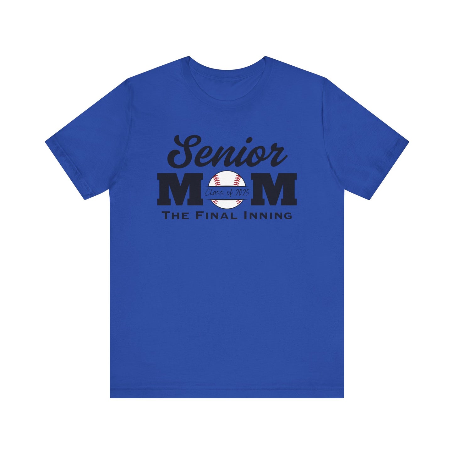 "Senior Baseball Mom The Final Inning (all black)" Unisex Shirt