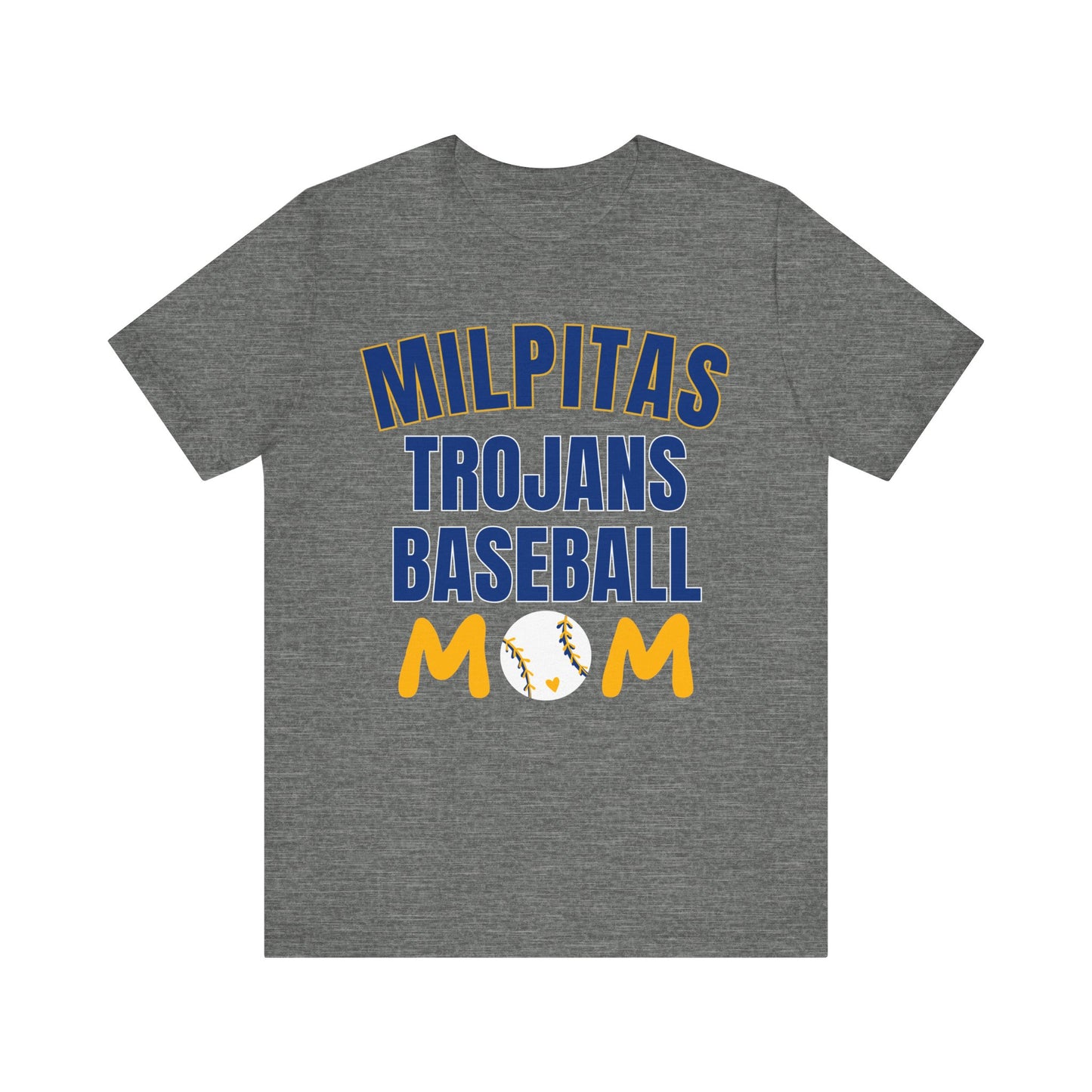 "Milpitas Trojans Baseball Mom" Unisex Shirt