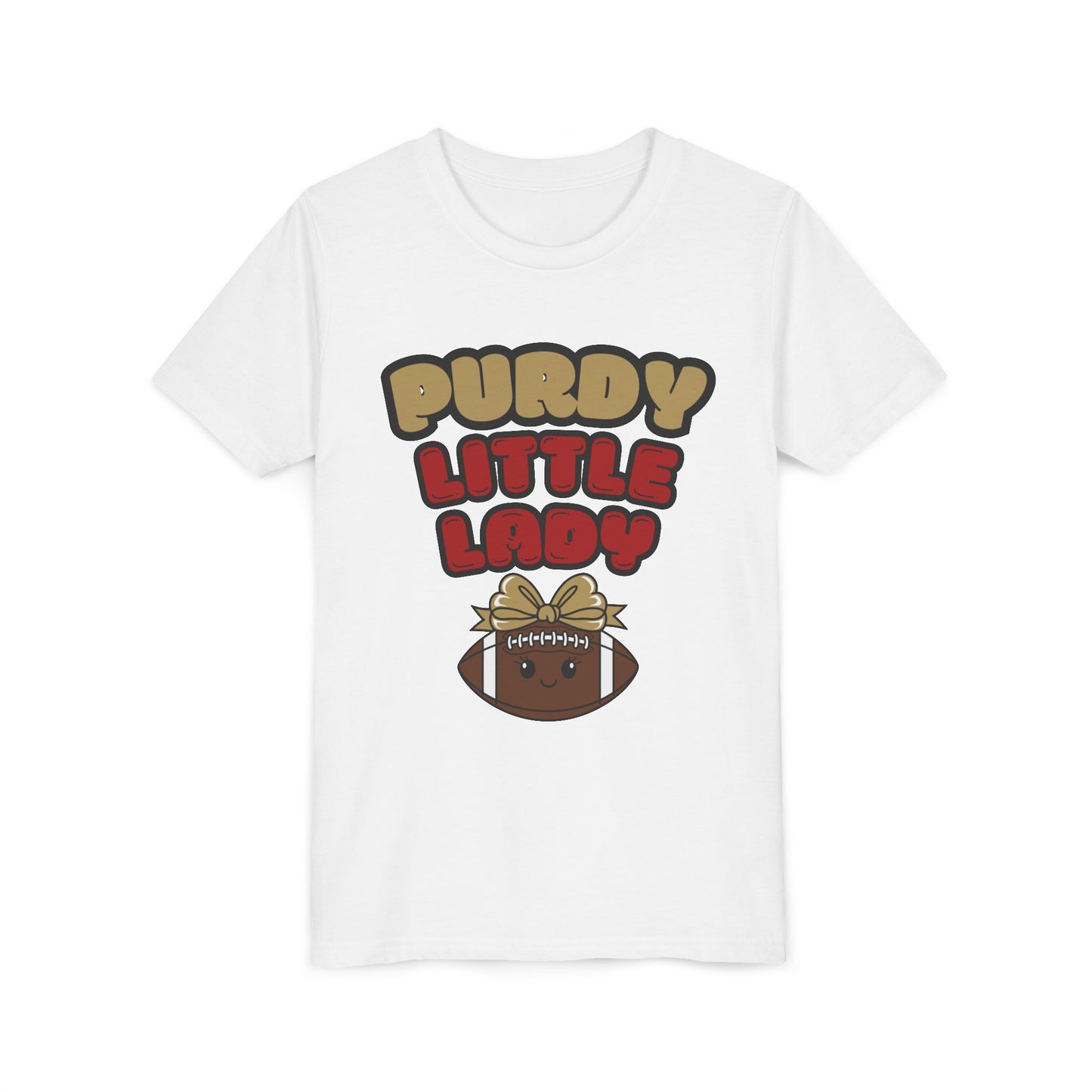 White "Purdy Little Lady" Youth Tee