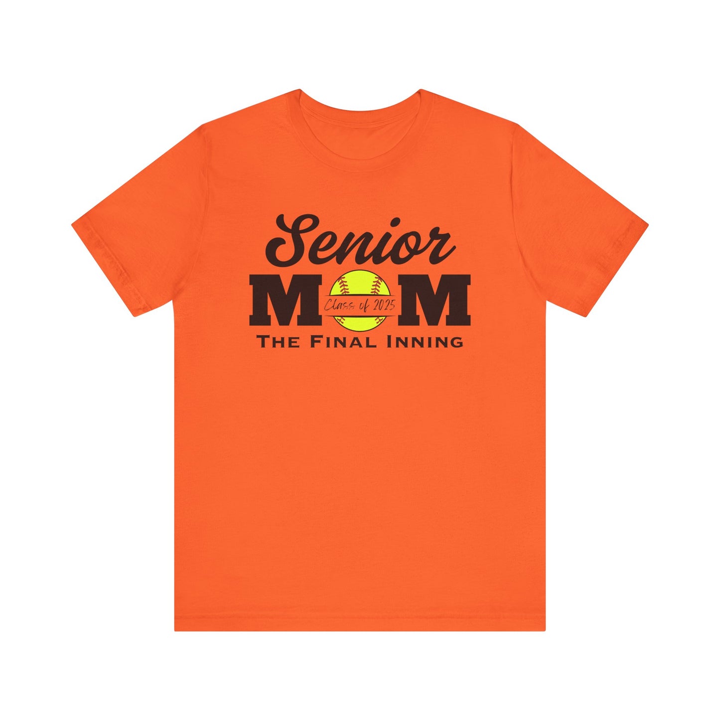 "Senior Softball Mom The Final Inning (all black)" Unisex Shirt