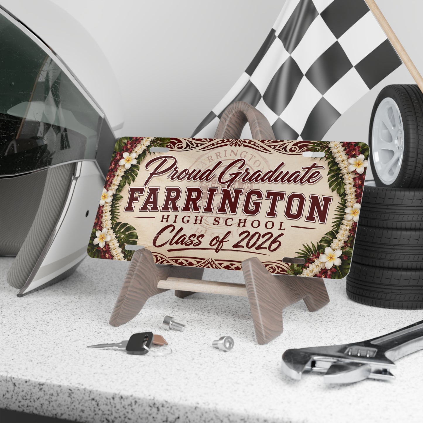 Proud Graduate Farrington High School Class of 2026 License Plate