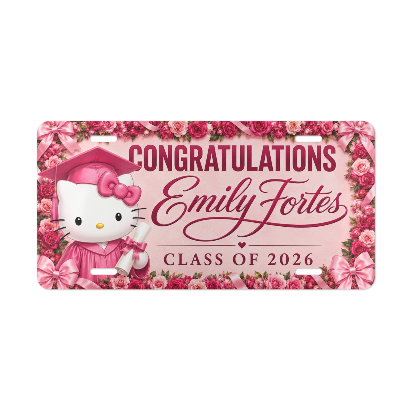 Customized License Plate for Emily 3