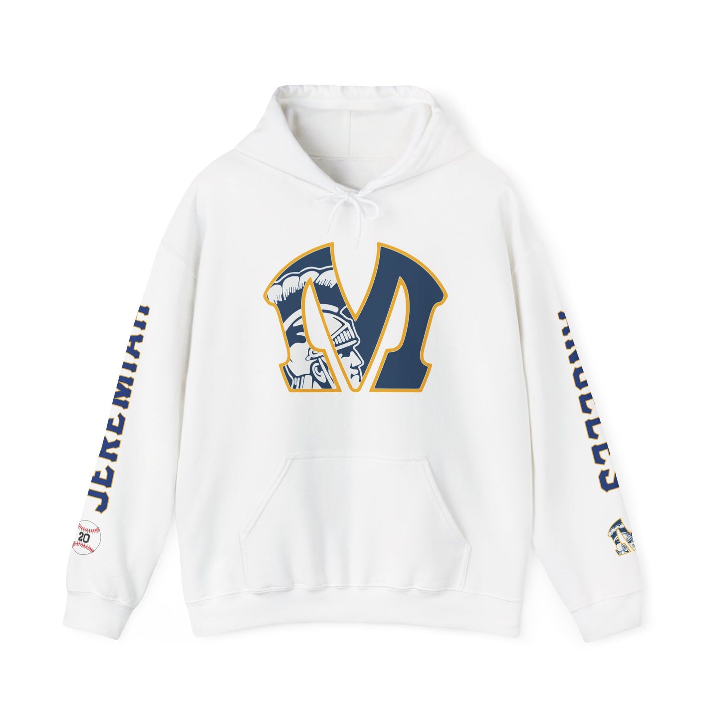 Personalized for Jeremiah Trojans Logo (Team Logo + First and Last Name + Logos) Personalized Unisex Sweatshirt