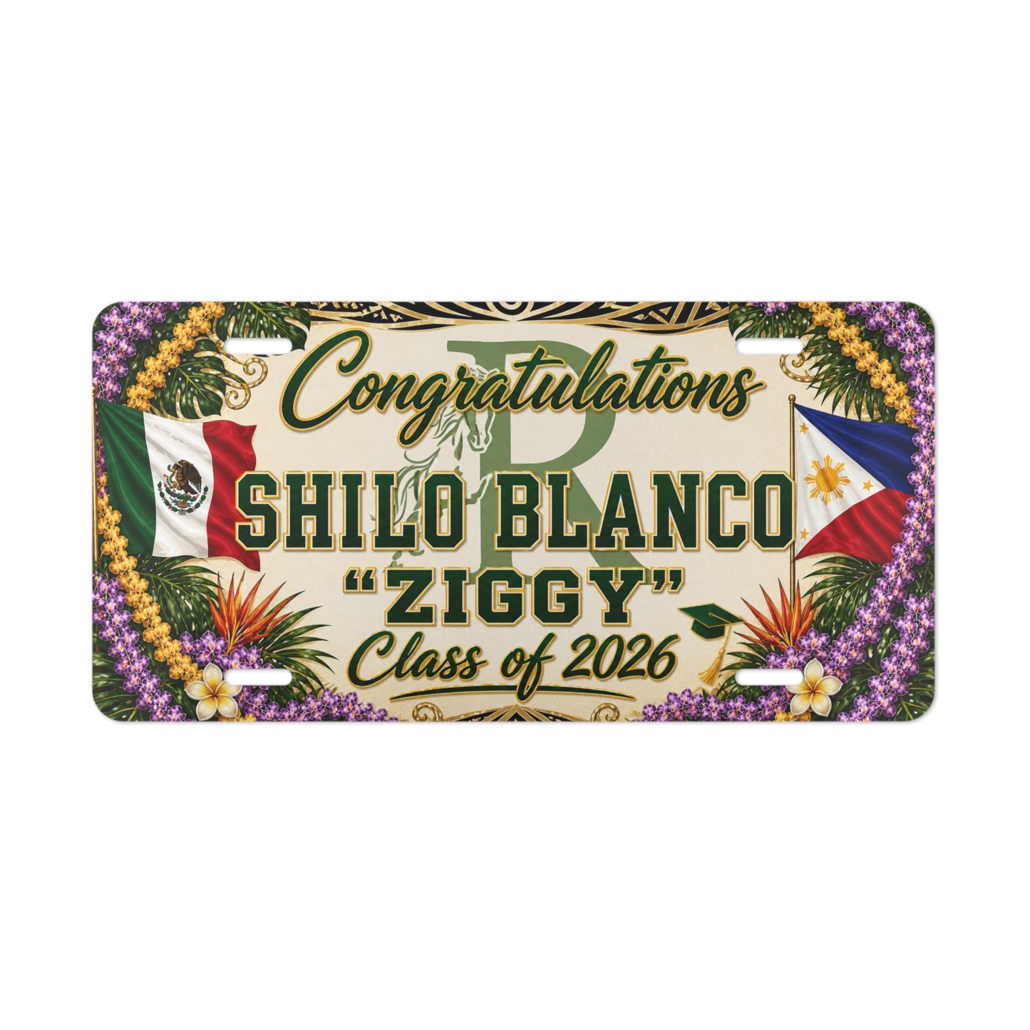 Customized License Plate for Shilo