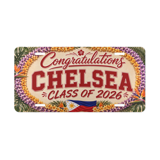Customized License Plate for Chelsea 1