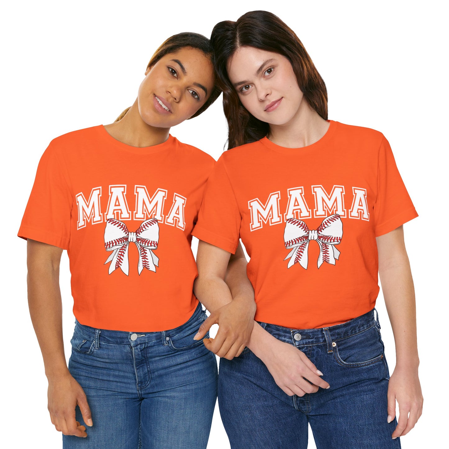 "Mama with Baseball Bow" Unisex Shirt
