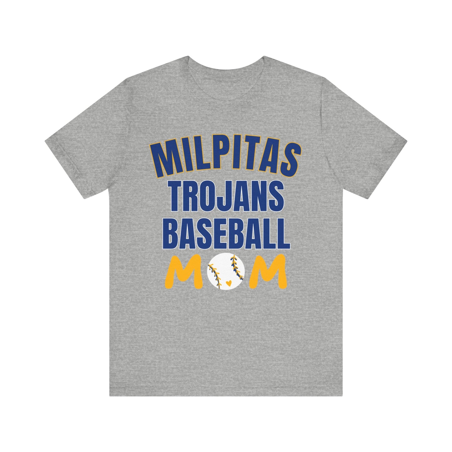"Milpitas Trojans Baseball Mom" Unisex Shirt