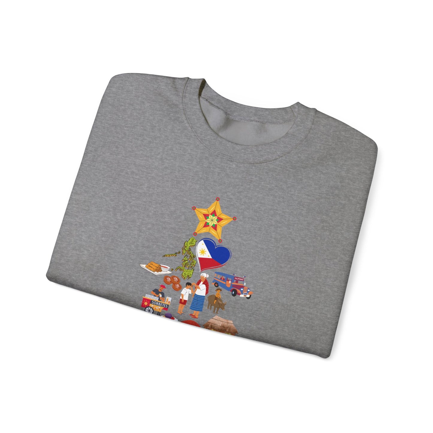 "Maligayang Pasko" Philippines Symbols Sweatshirt