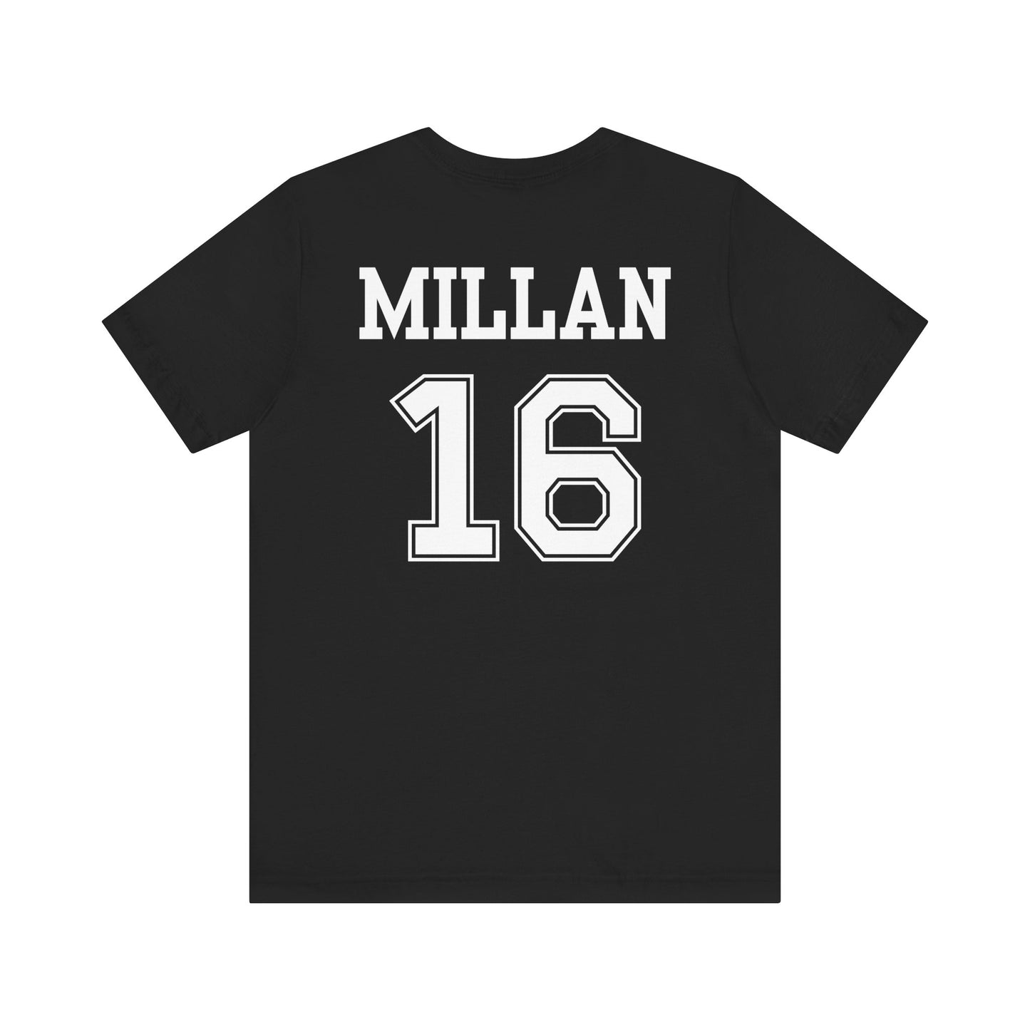 Personalized for Caleb "Trojans" (Team/Logo + First/Last Name + Number on back)