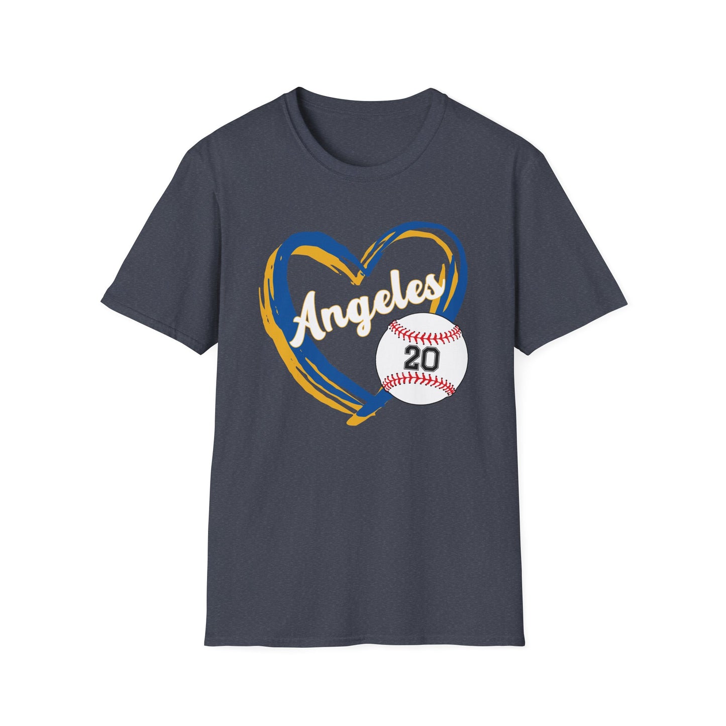 Personalized for Angeles (Heart + Name + Number) Shirt