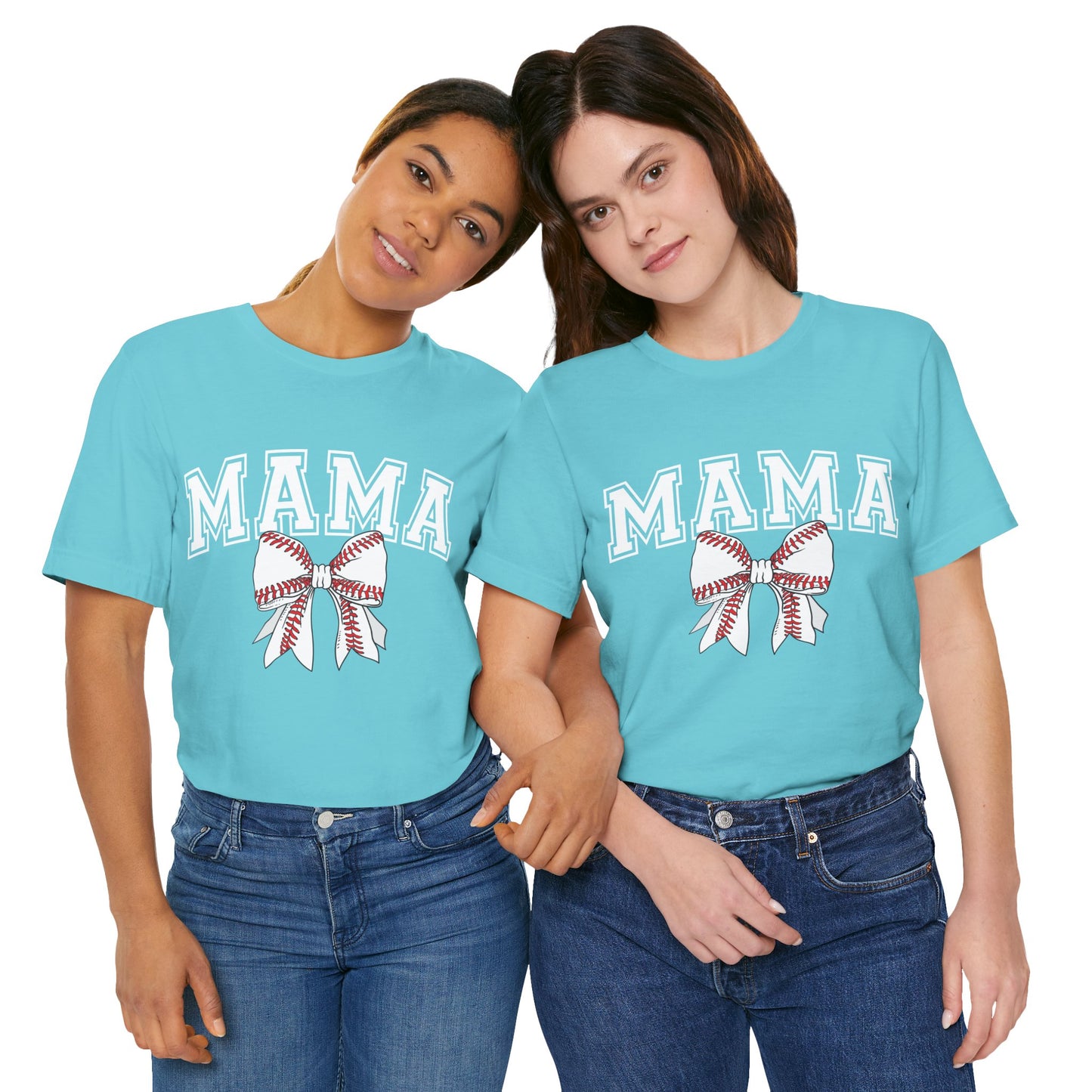 "Mama with Baseball Bow" Unisex Shirt