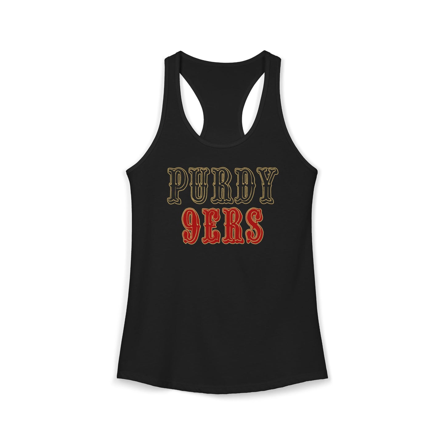 "Purdy 9ers" Racer Back Tank Top