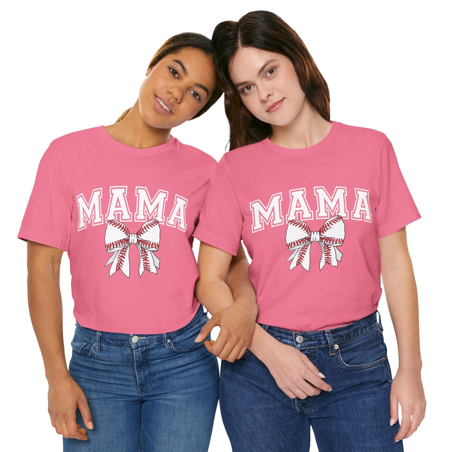 "Mama with Baseball Bow" Unisex Shirt