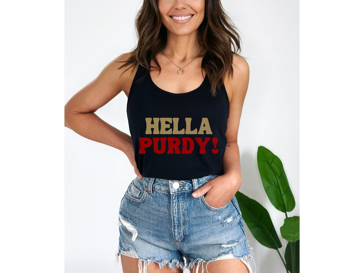 "Hella Purdy" Racer Back Tank Top