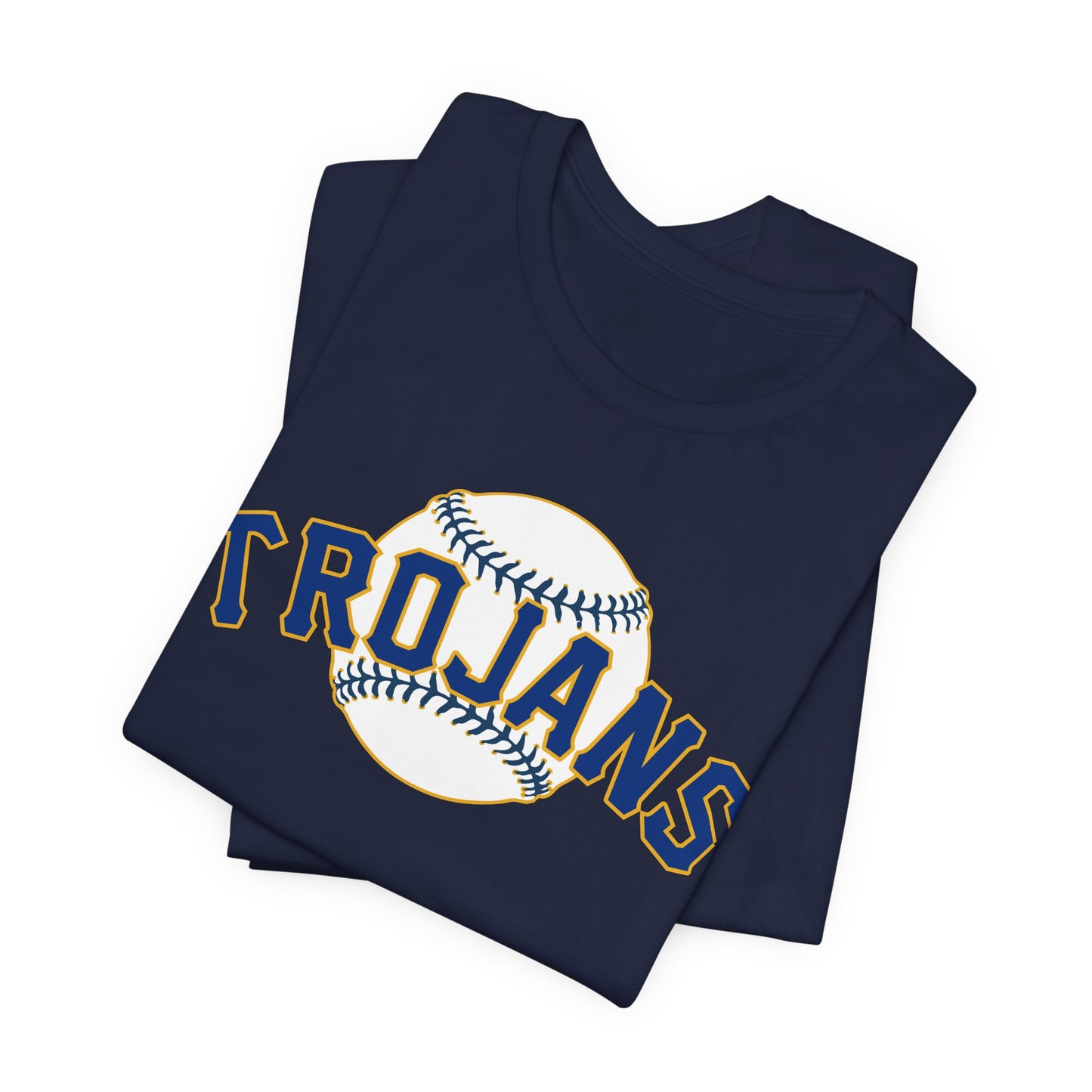 Personalized for Caleb "Trojans" (Team/Logo + First/Last Name + Number on back)