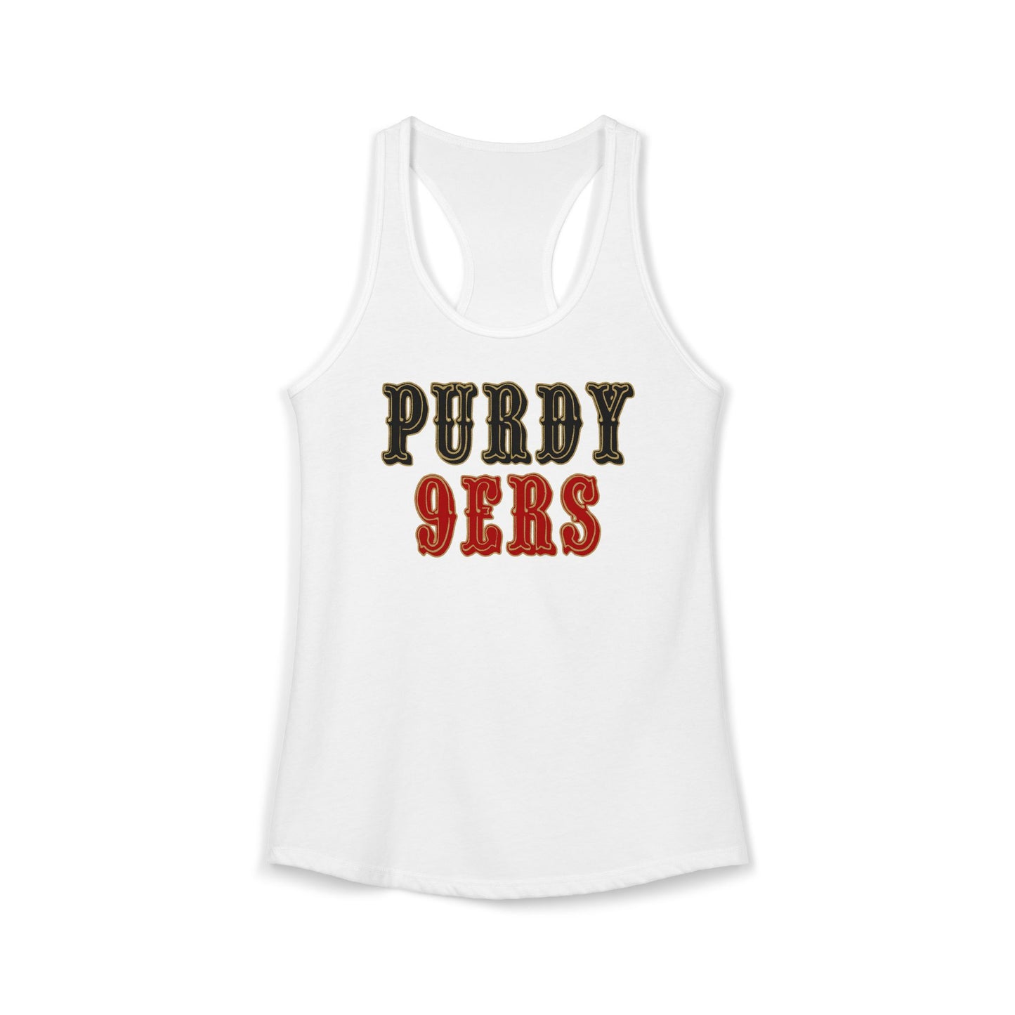 "Purdy 9ers" Racer Back Tank Top