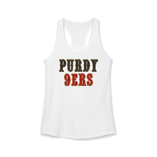 "Purdy 9ers" Racer Back Tank Top