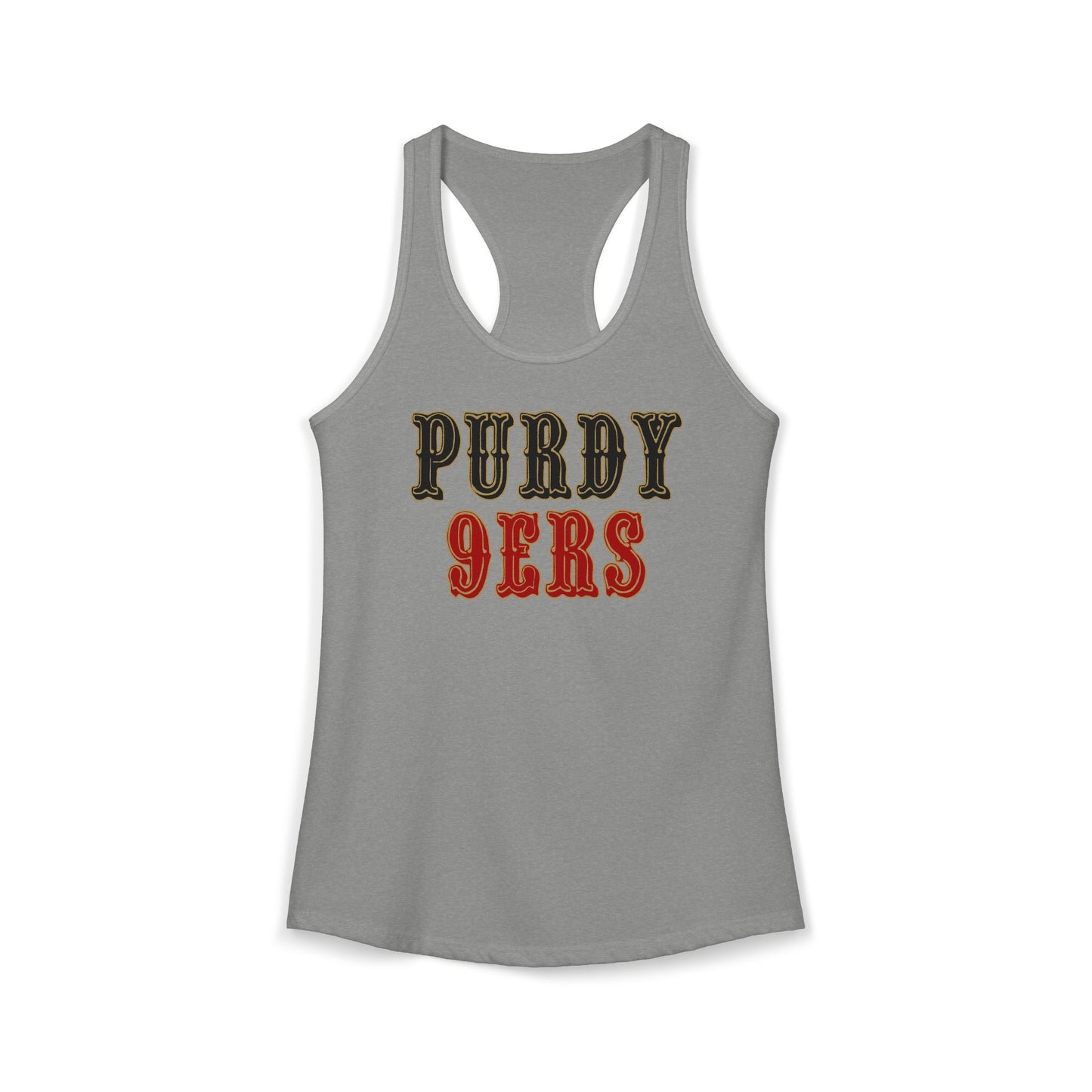 "Purdy 9ers" Racer Back Tank Top