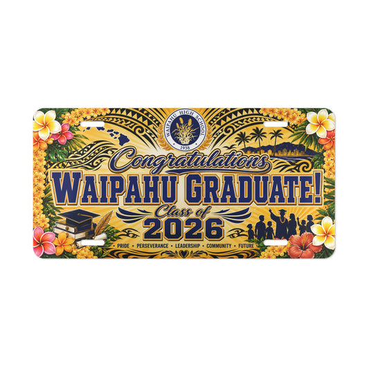 Congratulations Waipahu Graduate License Plate