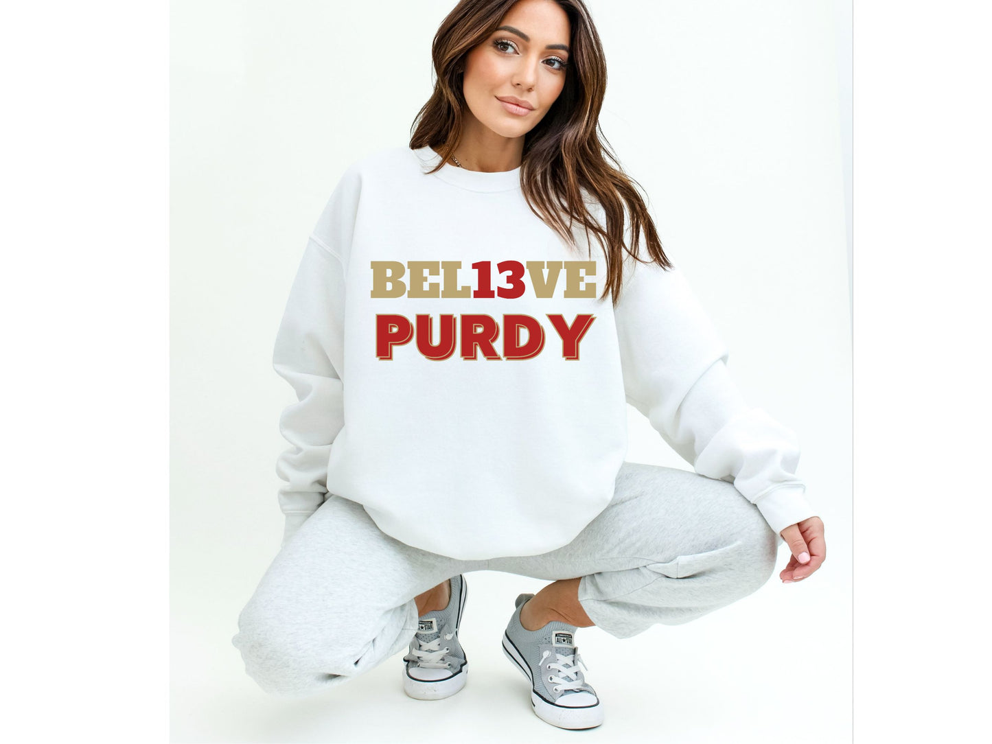 "Bel13ve Purdy" Unisex Sweatshirt