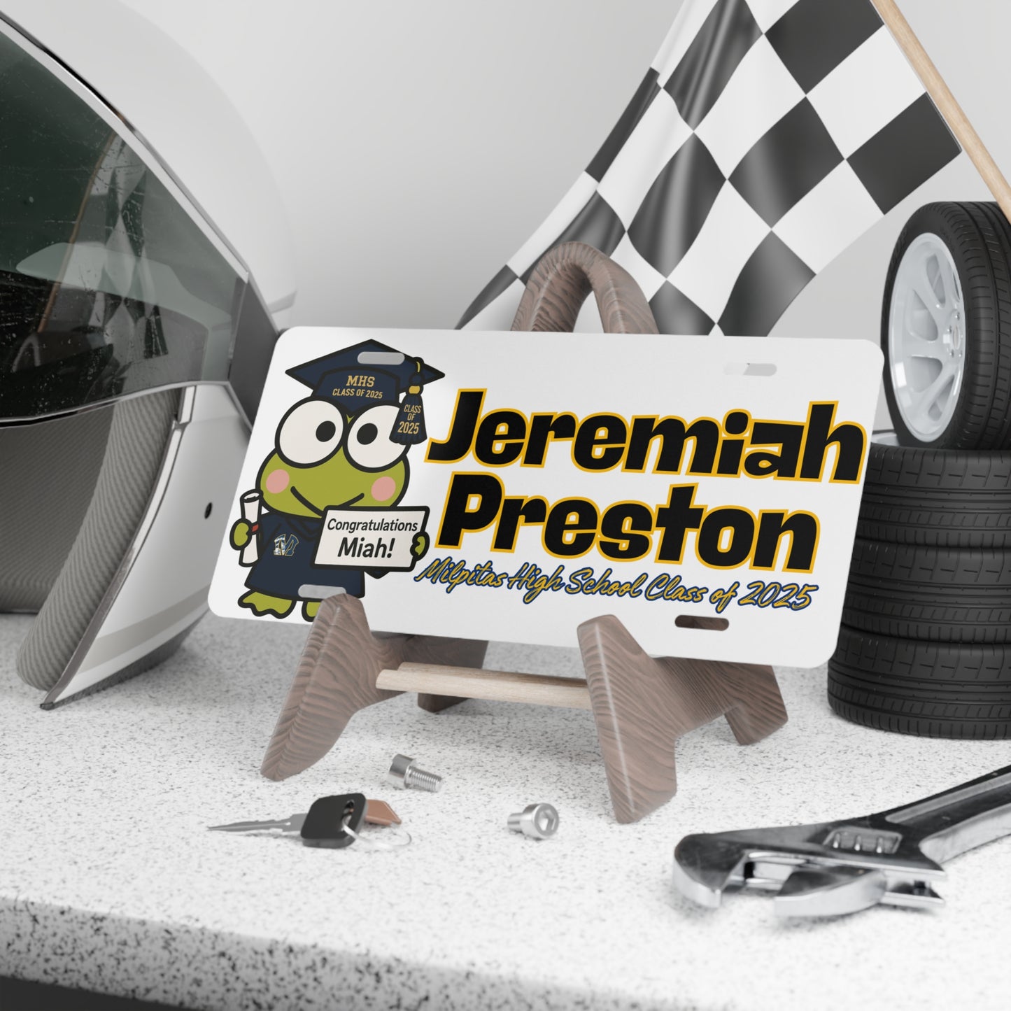 Customized License Plate for Jeremiah