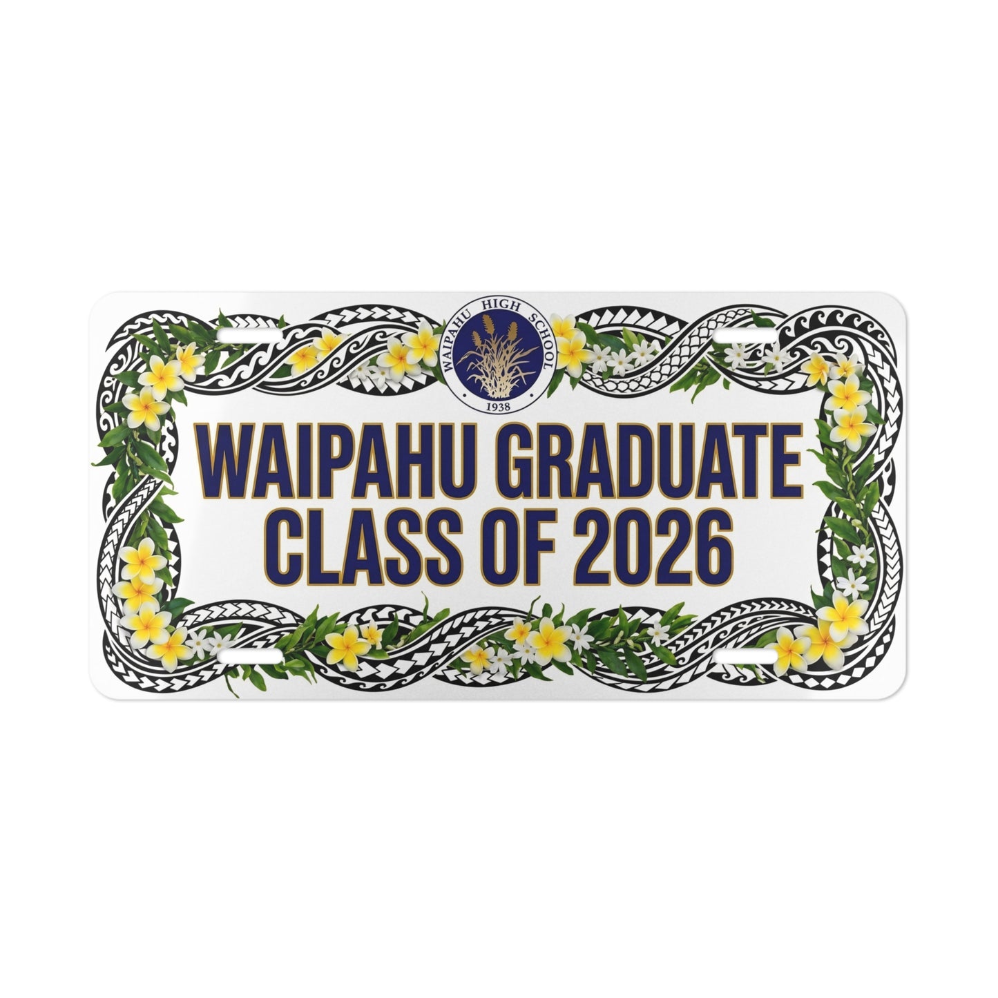 Waipahu Graduate Class of 2026 License Plate